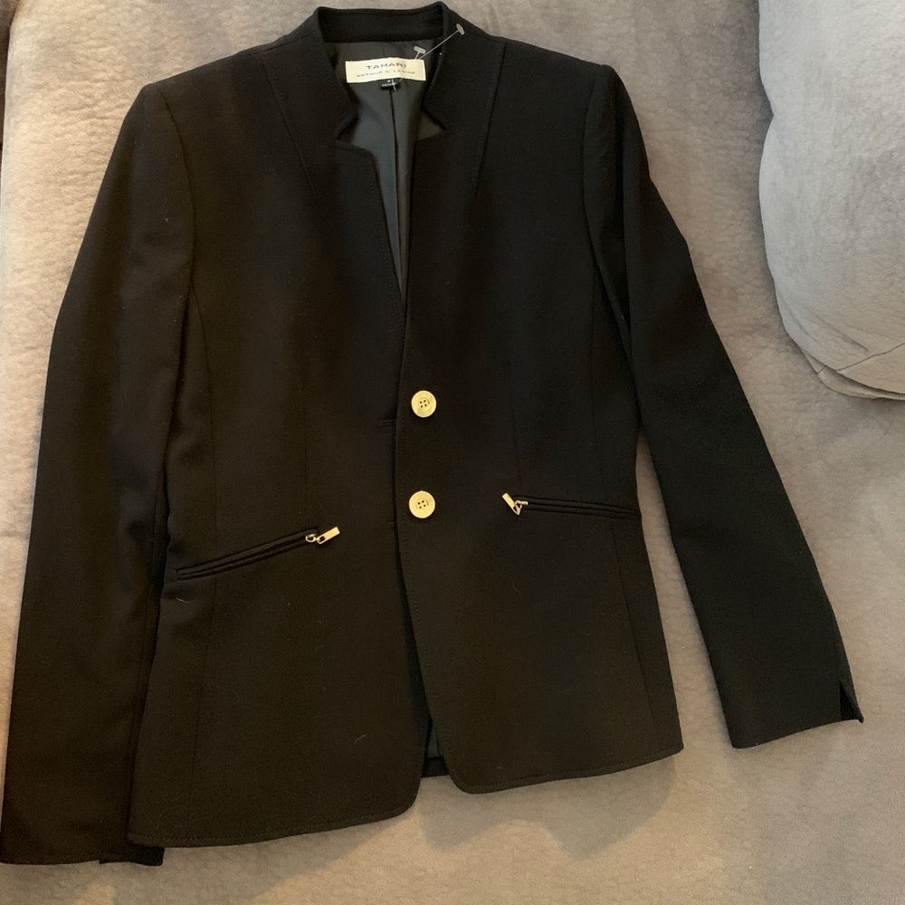 Black Tahari Pant Suit